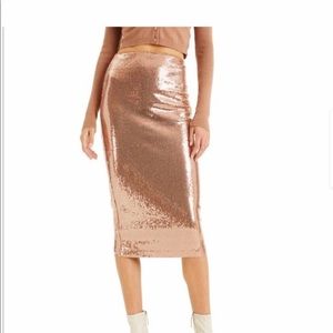 Like new sequin midi skirt